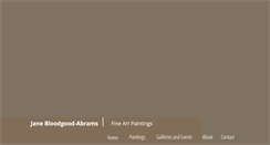 Desktop Screenshot of janebloodgoodabrams.com